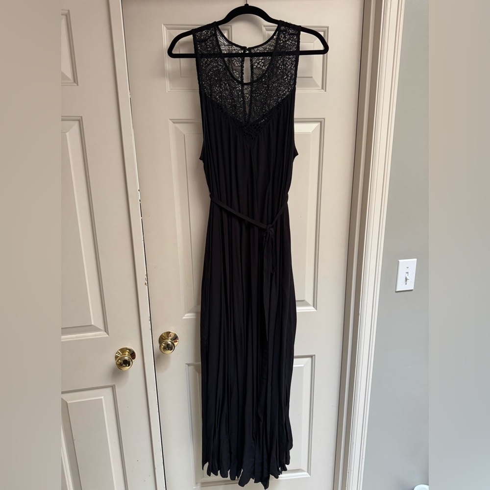 Torrid Lace Yolk Challis Maxi Dress